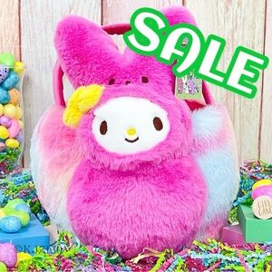 Easter Sanrio My Melody × Peeps Bunny Plush Easter Basket NWT 2026 New Release